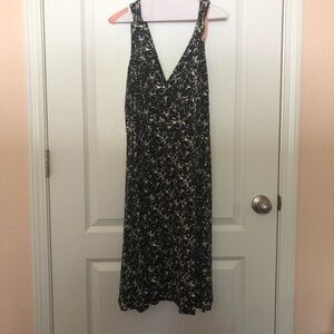 Loft Black and White Sleeveless Dress